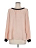 Ann Taylor LOFT 100% Polyester Pink Long Sleeve Blouse Size M - photo 1