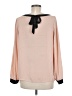 Ann Taylor LOFT 100% Polyester Pink Long Sleeve Blouse Size M - photo 2