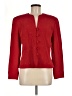 Anna Carole 100% Silk Red Silk Blazer Size 8 - photo 1