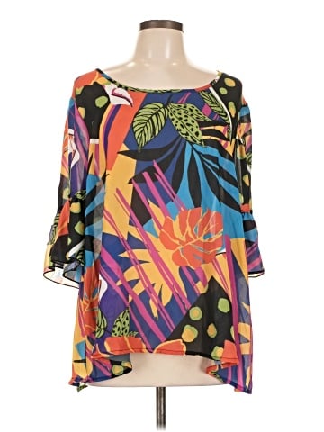 Ashley Stewart 3/4 Sleeve T-Shirt (view 1)