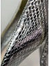 Miu Miu 100% Leather Metallic Silver Sandals Size EU 38 1/2 - photo 4