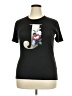 Assorted Brands Floral Black Short Sleeve T-Shirt Size 3X - photo 1