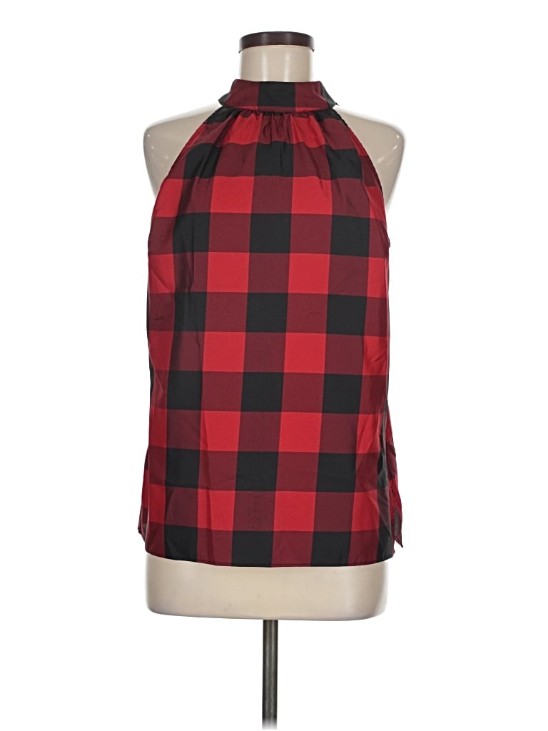 Pre-owned Talbots Sleeveless Blouse In Red