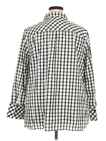 Talbots 3/4 Sleeve Button-Down Shirt (view 2)