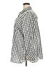 Talbots Checkered-gingham Gray 3/4 Sleeve Button-Down Shirt Size 22 - photo 5
