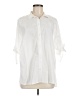 Gap 100% Cotton Ivory 3/4 Sleeve Button-Down Shirt Size M - photo 1
