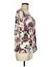BILA 100% Rayon Ivory Short Sleeve Blouse Size M - photo 4