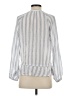 Rails Stripes Gray 3/4 Sleeve Blouse Size S - photo 2