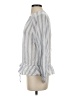 Rails Stripes Gray 3/4 Sleeve Blouse Size S - photo 5