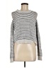 Lucky Brand Stripes Silver Pullover Sweater Size M - photo 1