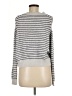 Lucky Brand Stripes Silver Pullover Sweater Size M - photo 2