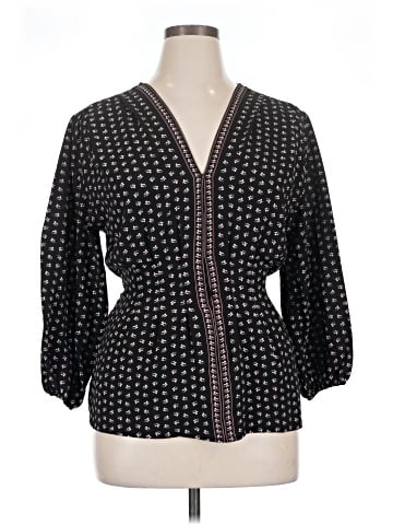 Max Studio 3/4 Sleeve Blouse (view 1)