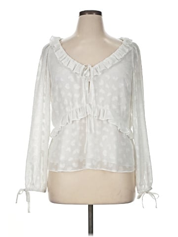 MICHAEL Michael Kors Long Sleeve Blouse (view 1)
