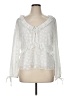 MICHAEL Michael Kors 100% Polyester Ivory Long Sleeve Blouse Size XL - photo 1