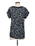 Ann Taylor LOFT 100% Polyester Stars Blue Short Sleeve Blouse Size S - photo 2