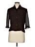 Jessica Howard 100% Polyester Animal Print Brown 3/4 Sleeve Blouse Size 6 - photo 1