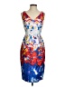 Milly Print Blue Cocktail Dress Size 2 - photo 1