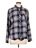 Rails 100% Rayon Plaid Blue Long Sleeve Button-Down Shirt Size L - photo 1