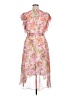 DKNY 100% Polyester Paisley Pink Cocktail Dress Size 14 - photo 2