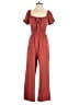Popular 21 100% Polyester Solid Burgundy Jumpsuit Size S - photo 1
