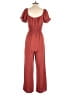 Popular 21 100% Polyester Solid Burgundy Jumpsuit Size S - photo 2