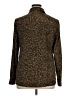 MICHAEL Michael Kors 100% Polyester Animal Print Brown Long Sleeve Blouse Size 14 - photo 2