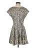 H&M Animal Print Silver Casual Dress Size XS - photo 1