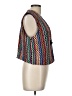 Doncaster Collection Stripes Multi Color Gold Vest Size L - photo 4