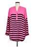Gianni Bini 100% Polyester Stripes Pink 3/4 Sleeve Blouse Size M - photo 1