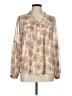 Lucky Brand 100% Polyester Ivory Long Sleeve Blouse Size M - photo 1