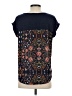 Xhilaration Blue Short Sleeve Blouse Size S - photo 2