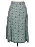 Gap Floral Teal Casual Skirt Size 14 - photo 1
