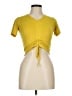 Unbranded Yellow Short Sleeve Top Size M - photo 1