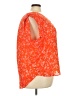 PREMISE 100% Polyester Orange Red Short Sleeve Blouse Size 3X - photo 4