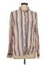 Rails Stripes Tan Long Sleeve Button-Down Shirt Size L - photo 1