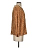 Old Navy 100% Viscose Brown Long Sleeve Blouse Size S - photo 4