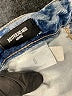 Express 100% Cotton Hearts Blue Denim Shorts Size 6 - photo 4