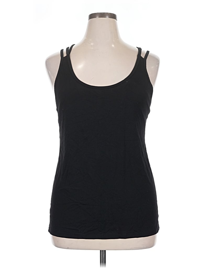 Pre-owned Gap Fit Tank Top Black Halter Neckline Tops