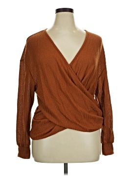 Shein Curve Long Sleeve Blouse