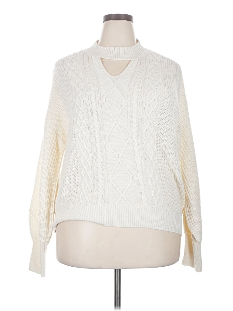 Pre-owned Steve Madden Pullover Sweater In Ivory