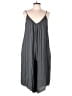 Millibon 100% Rayon Solid Gray Jumpsuit Size L - photo 1