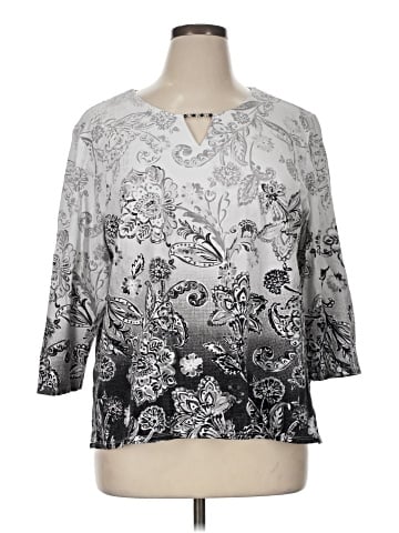 Alfred Dunner 3/4 Sleeve T-Shirt (view 1)