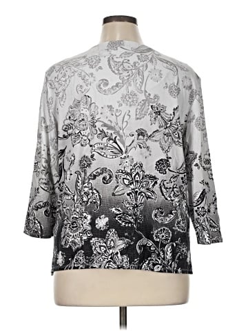 Alfred Dunner 3/4 Sleeve T-Shirt (view 2)