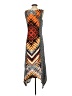NY Collection Graphic Gray Casual Dress Size S - photo 2