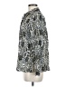Appleseeds 100% Cotton Animal Print Silver Long Sleeve Blouse Size M (petite) - photo 5