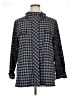 LOGO by Lori Goldstein Checkered-gingham Gray Jacket Size XL - photo 1