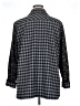 LOGO by Lori Goldstein Checkered-gingham Gray Jacket Size XL - photo 2