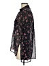 Hollister Floral Black Long Sleeve Blouse Size XS - photo 5
