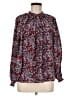 Rungolee Print Burgundy Long Sleeve Blouse Size M - photo 1