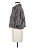 Shein 100% Polyester Animal Print Gray Short Sleeve Blouse Size 8 - 10 - photo 5